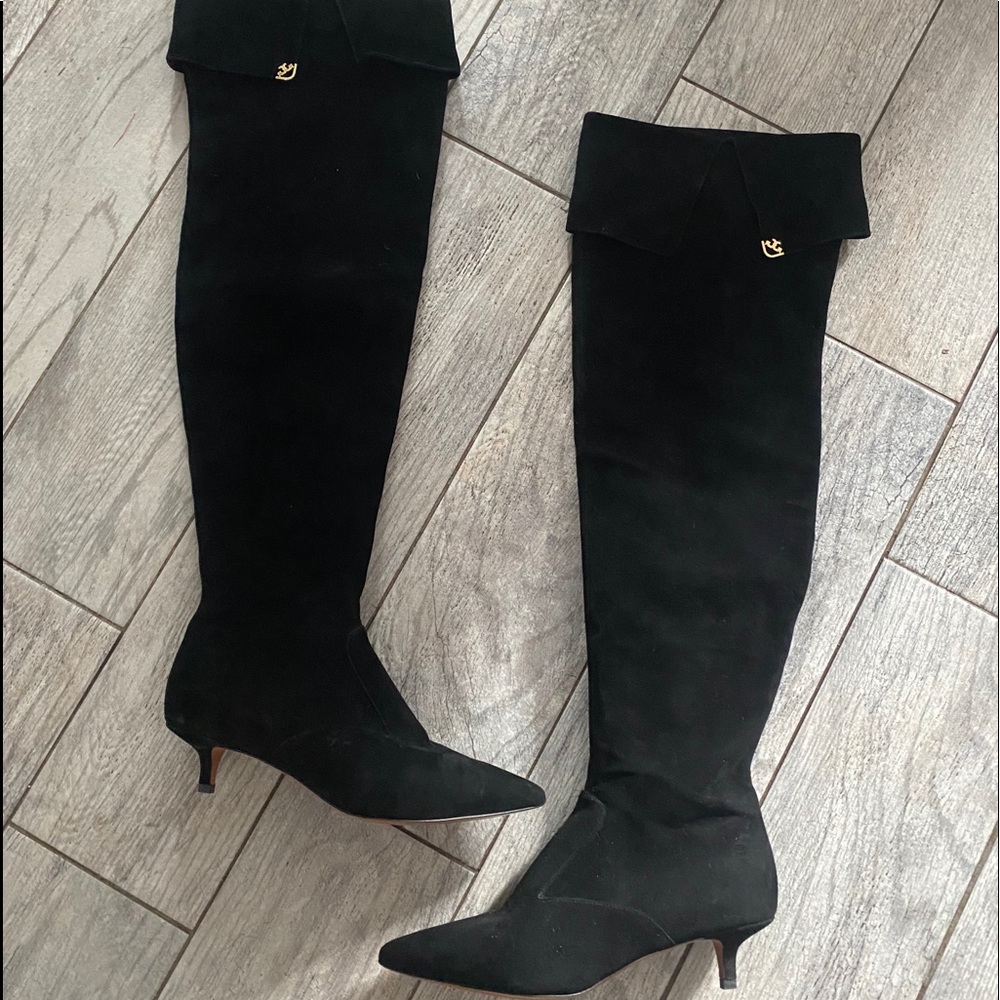 Tory Burch tall suede boots
